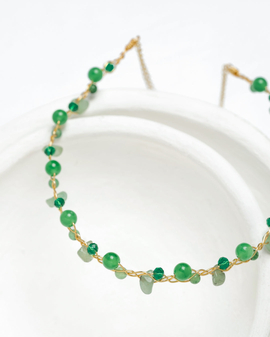 Collar Choker Verde Vitalidad