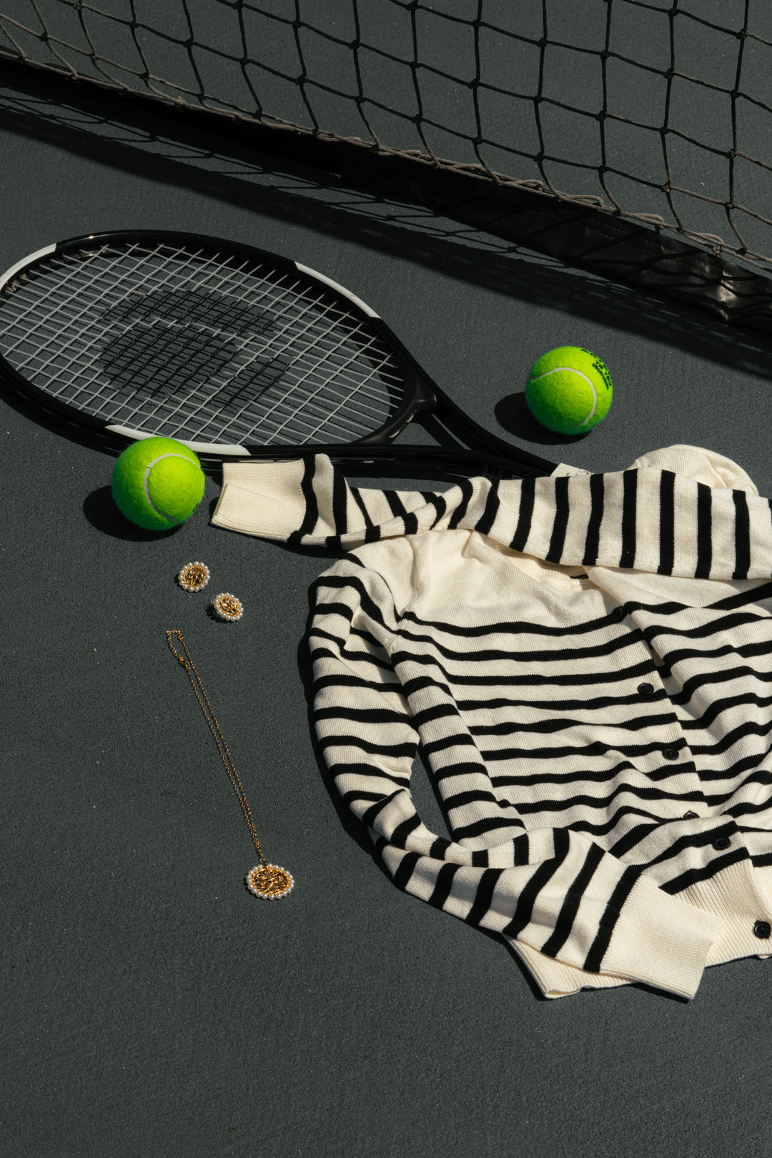 Aretes Topo Lazo Dorado