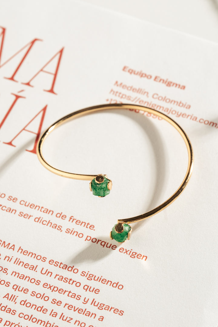 Pulsera Brazalete Umbral de Esmeralda