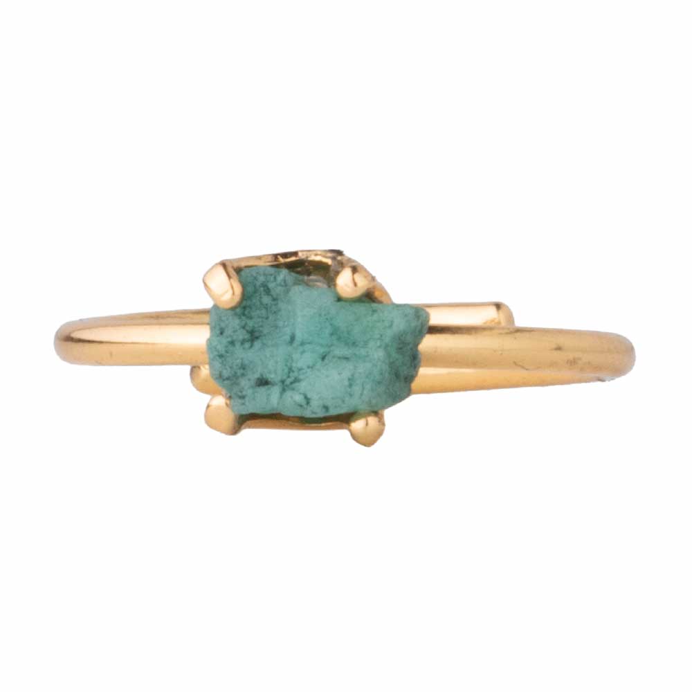 Anillo Altea Dorado Con Piedra Natural Para Mujer