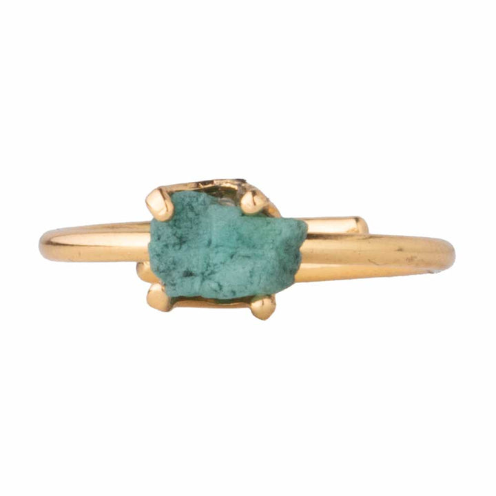 Anillo Altea Dorado Con Piedra Natural Para Mujer
