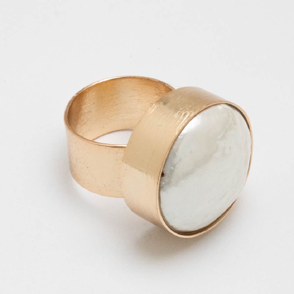 Anillo Nácar dorado