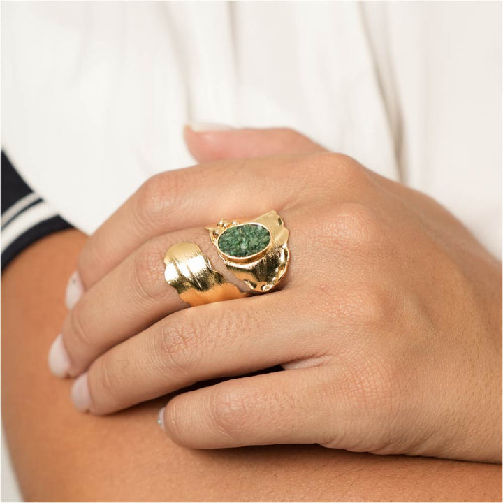 Anillo Noria Dorado