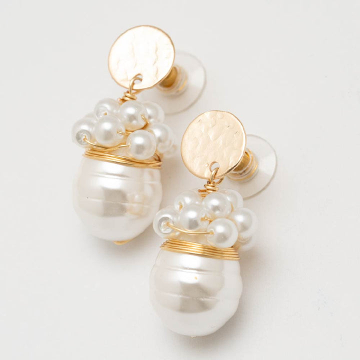 Aretes Alma Serena Dorado