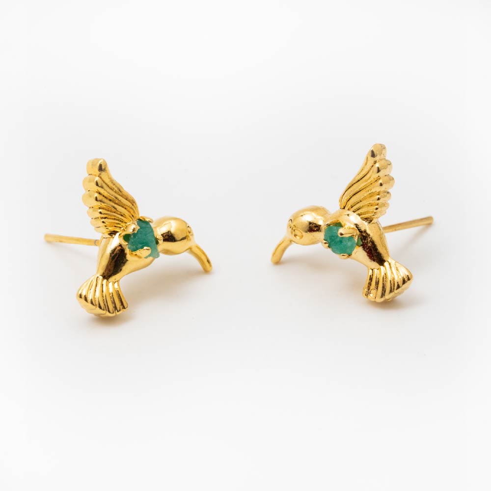 Aretes Topo Vuelo Esmeralda