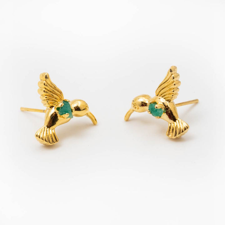 Aretes Topo Vuelo Esmeralda