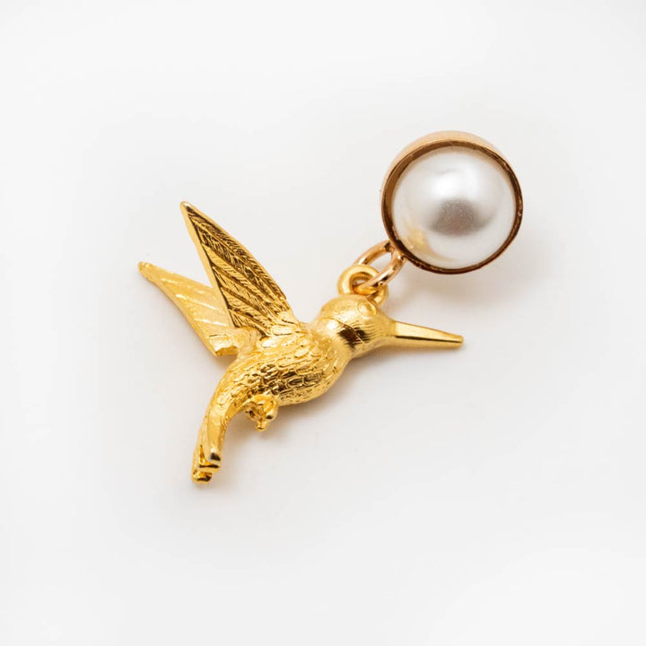 Aretes Vuelo perlado