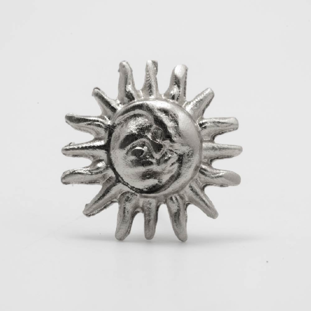 Aretes Sol de Rumbo Plateado