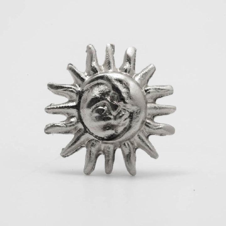 Aretes Sol de Rumbo Plateado