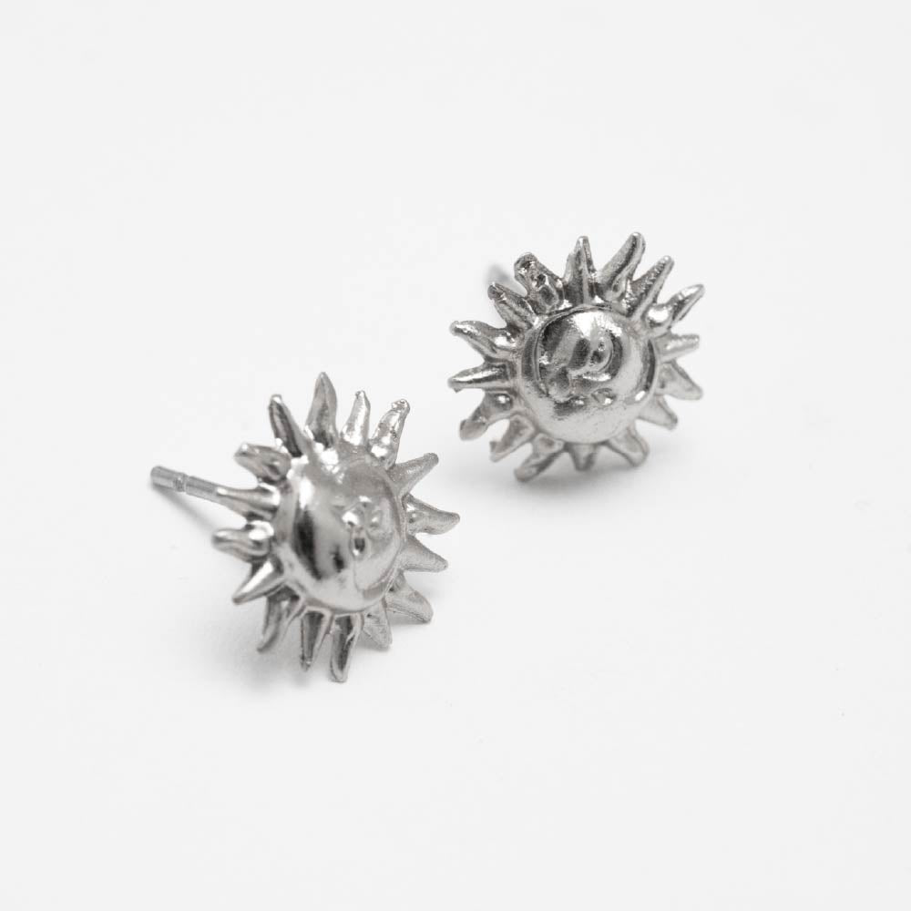 Aretes Topo Vela Plateado