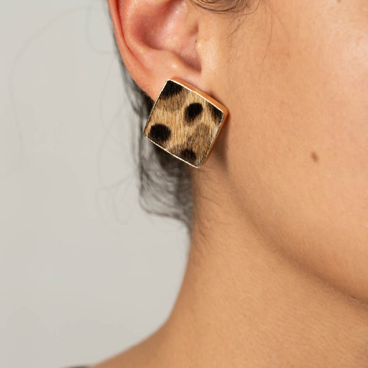 Aretes Topo Reflejo Nocturno