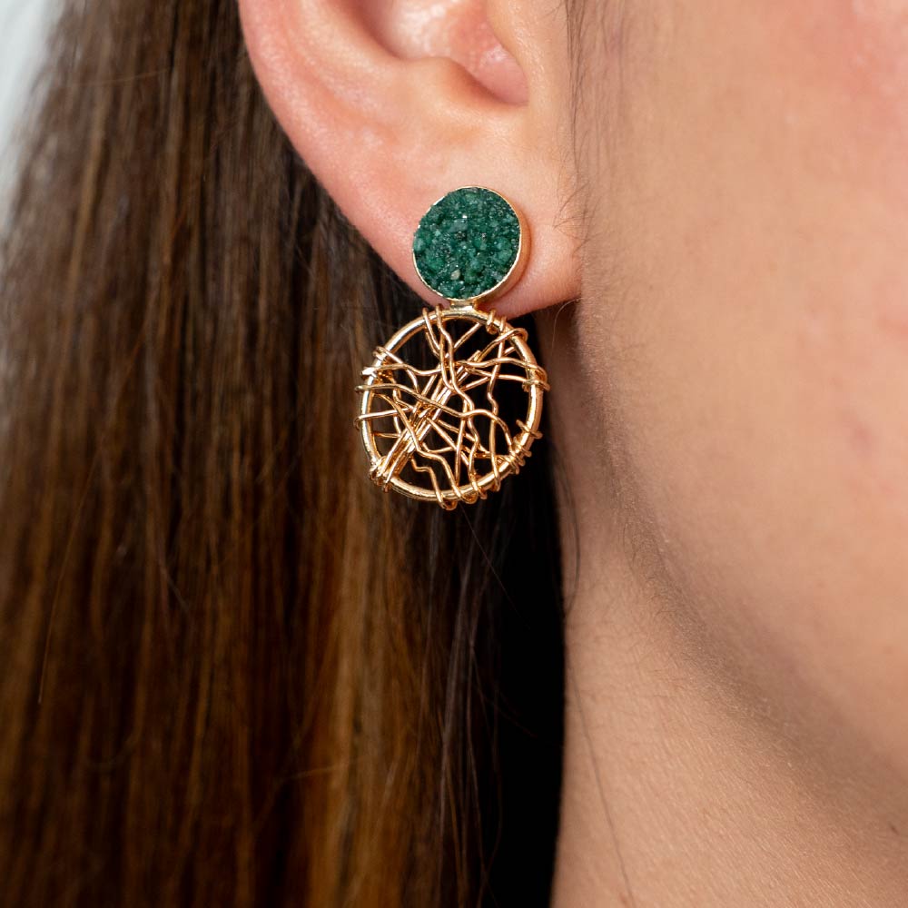 Aretes Tejido Interior