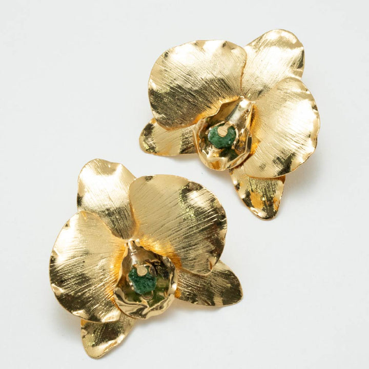 Aretes Azaria Dorados Para Mujer