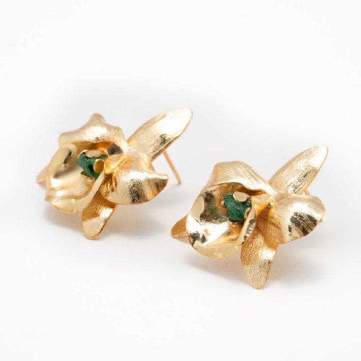Aretes Auralia Dorados Para Mujer