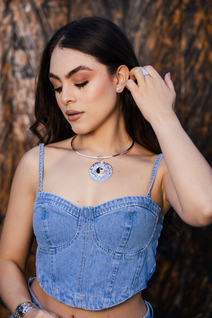 Aretes Sol de Rumbo Plateado