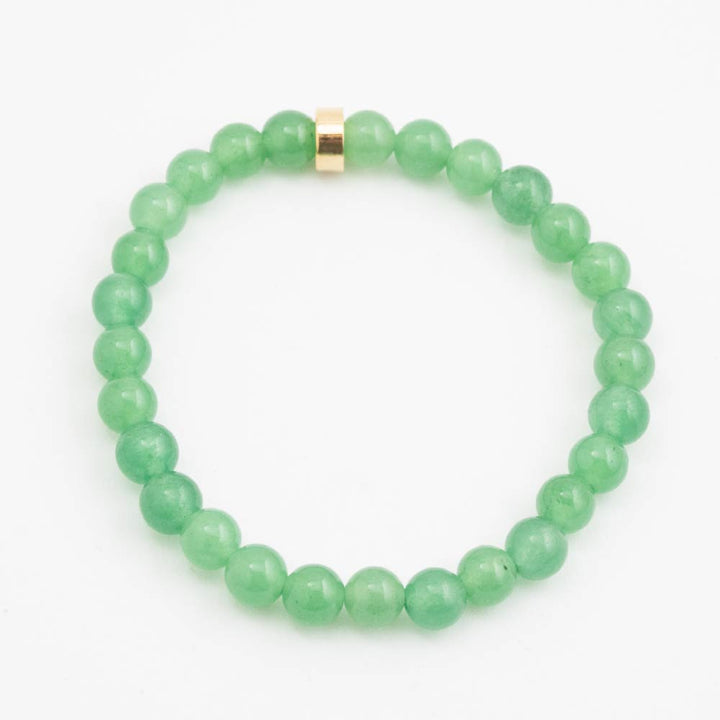 Pulsera Émera con Piedra Natural Verde Para Mujer