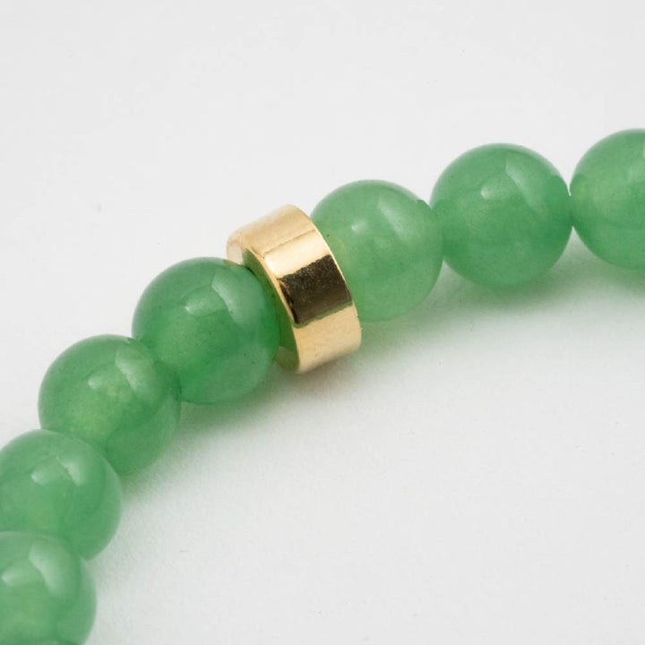 Pulsera Émera con Piedra Natural Verde Para Mujer