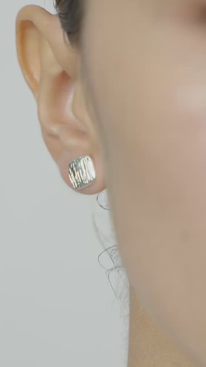 Aretes Pulso Plateado