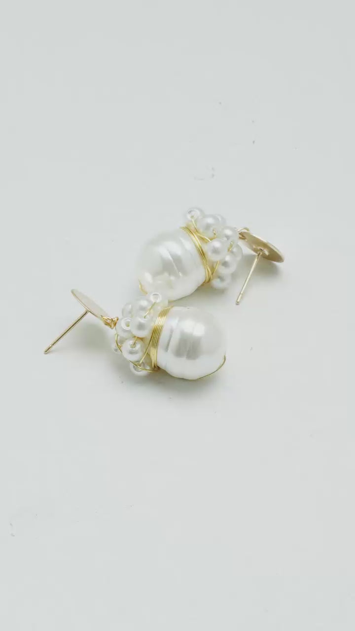 Aretes Alma Serena Dorado