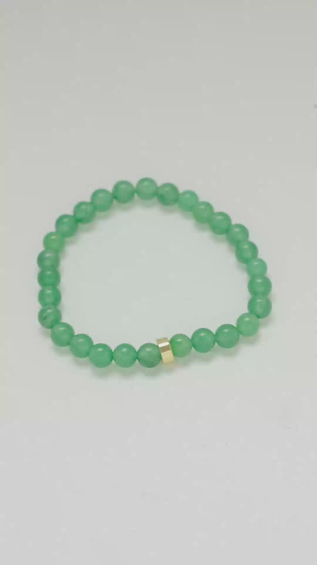 Pulsera Émera con Piedra Natural Verde Para Mujer