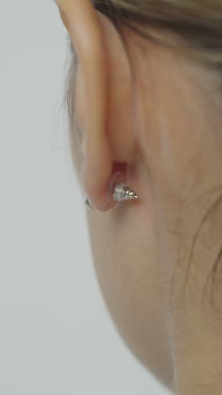 Aretes Topo Lumen Plateado