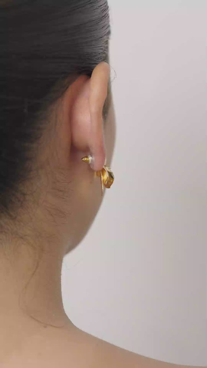 Aretes Auralia Dorados Para Mujer