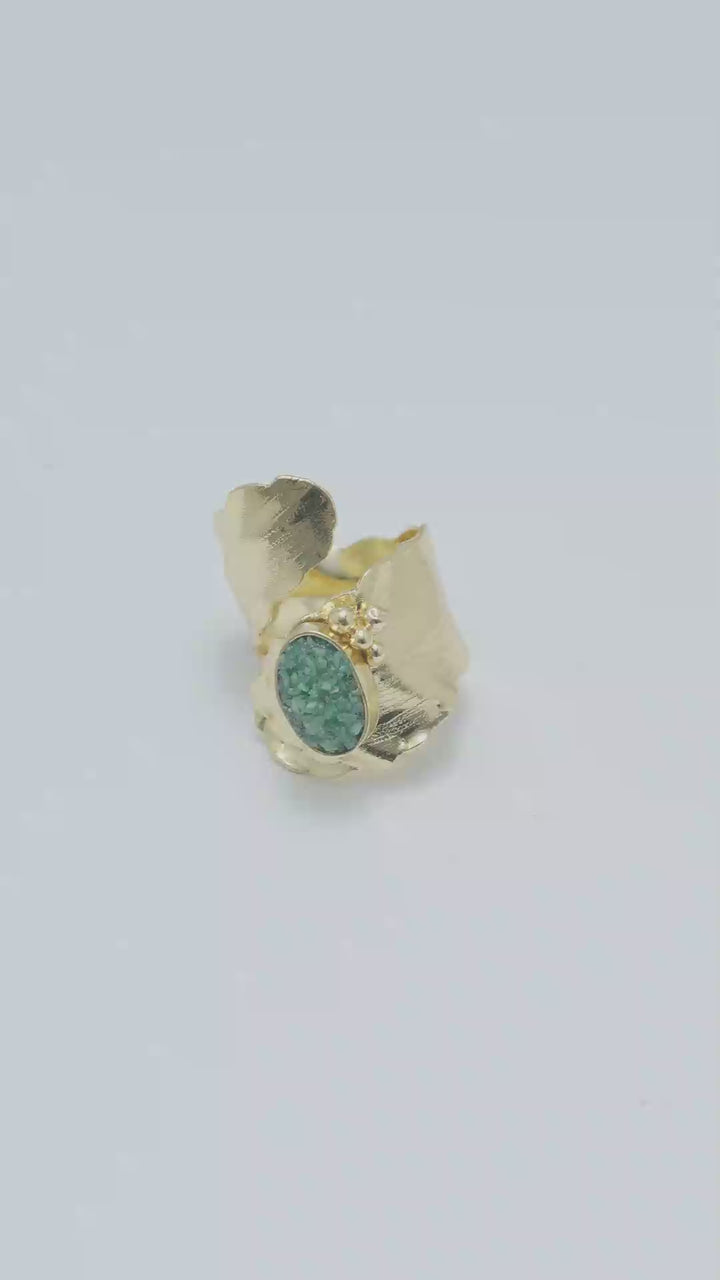 Anillo Noria Dorado