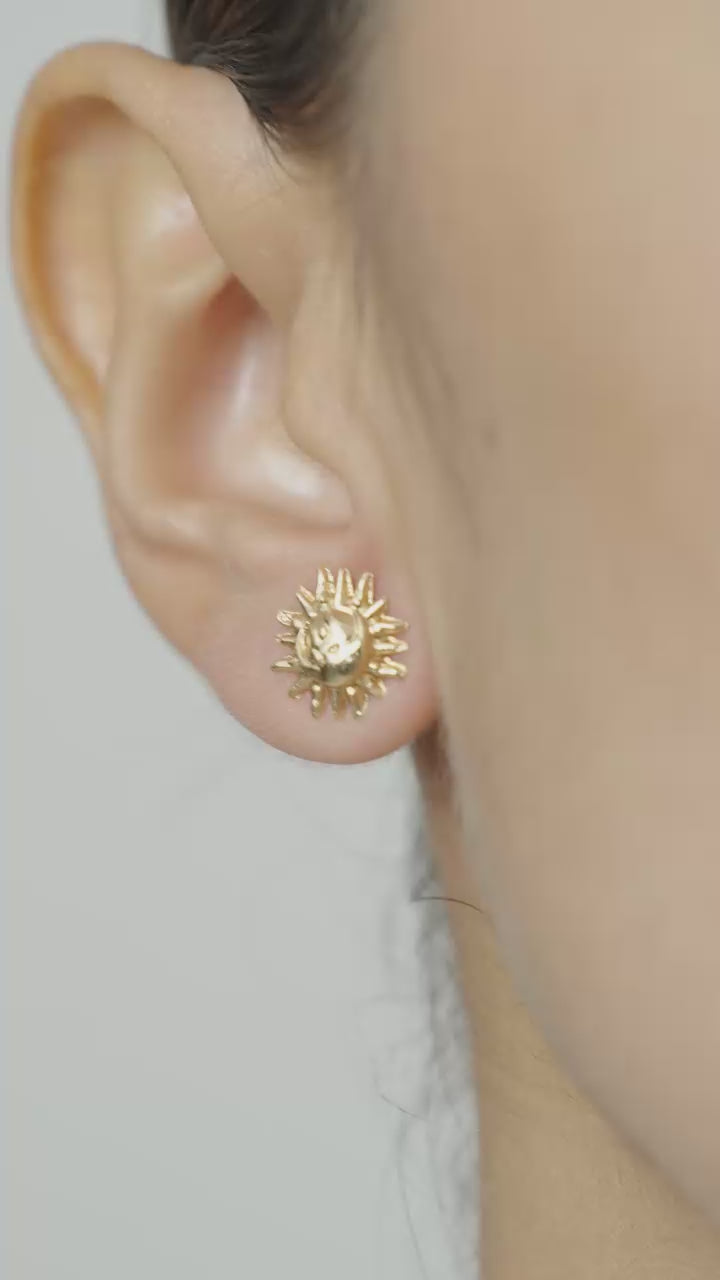 Aretes Topo Vela Dorados