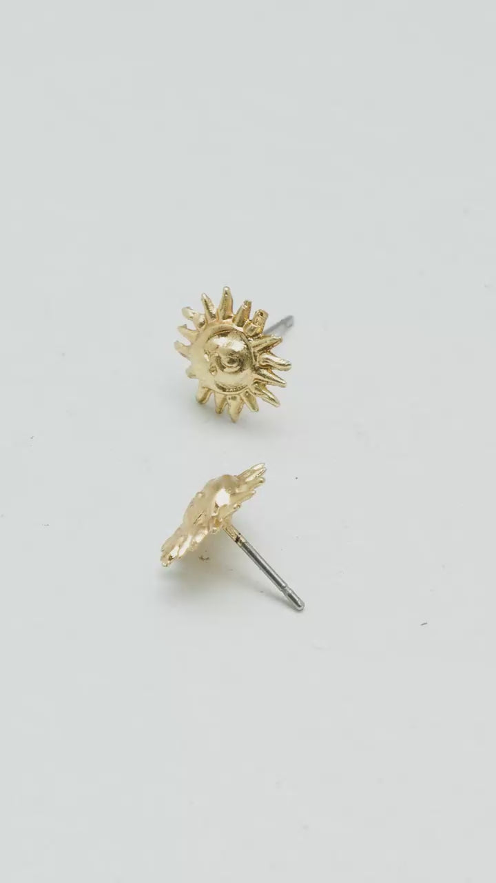 Aretes Topo Vela Dorados