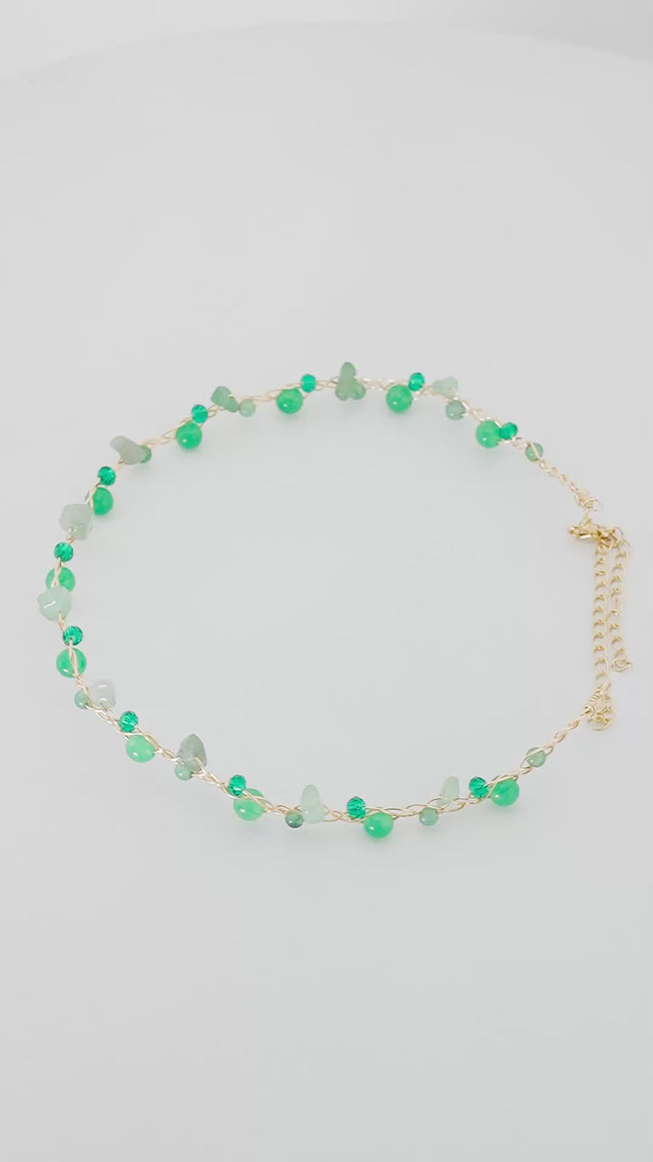 Collar Choker Verde Vitalidad