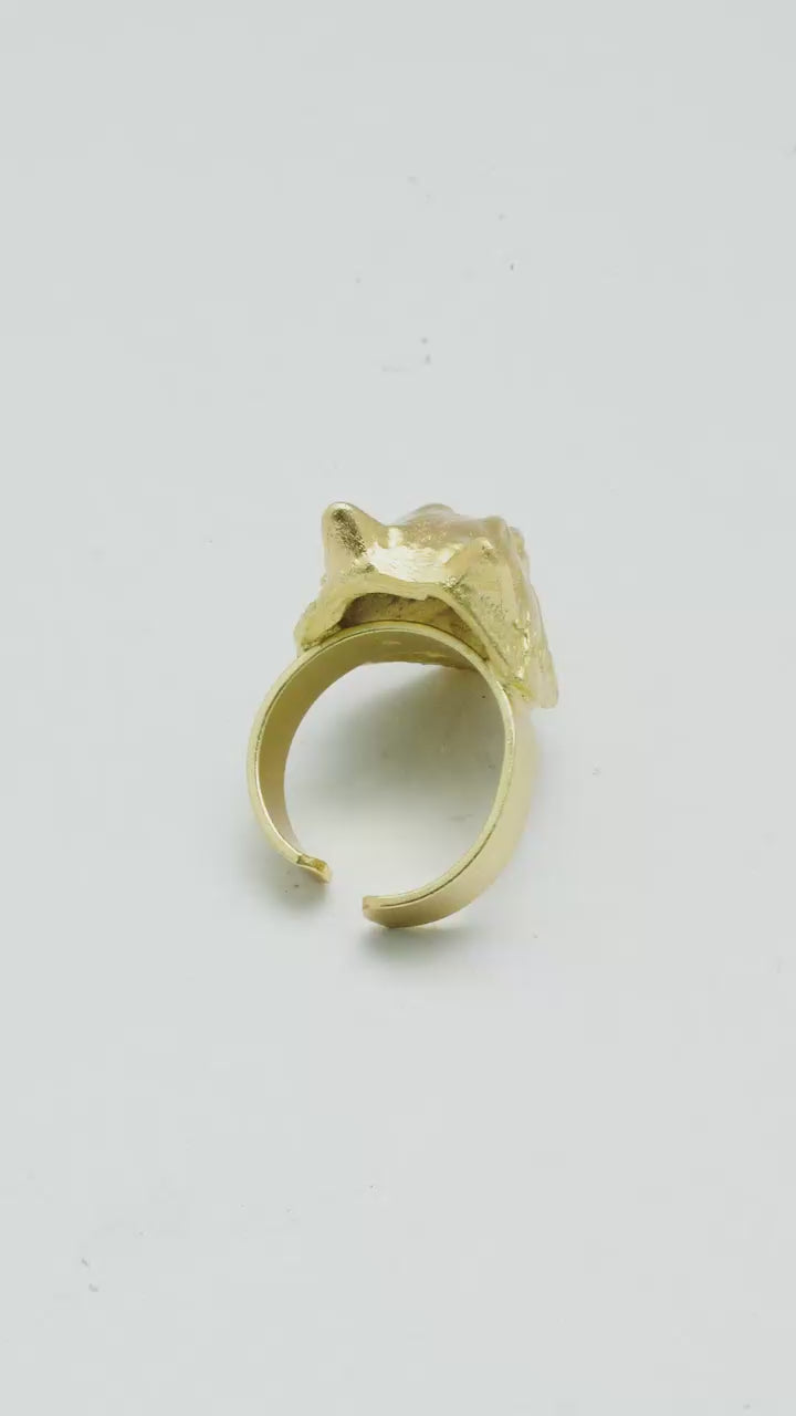 Anillo Zarpa Dorado