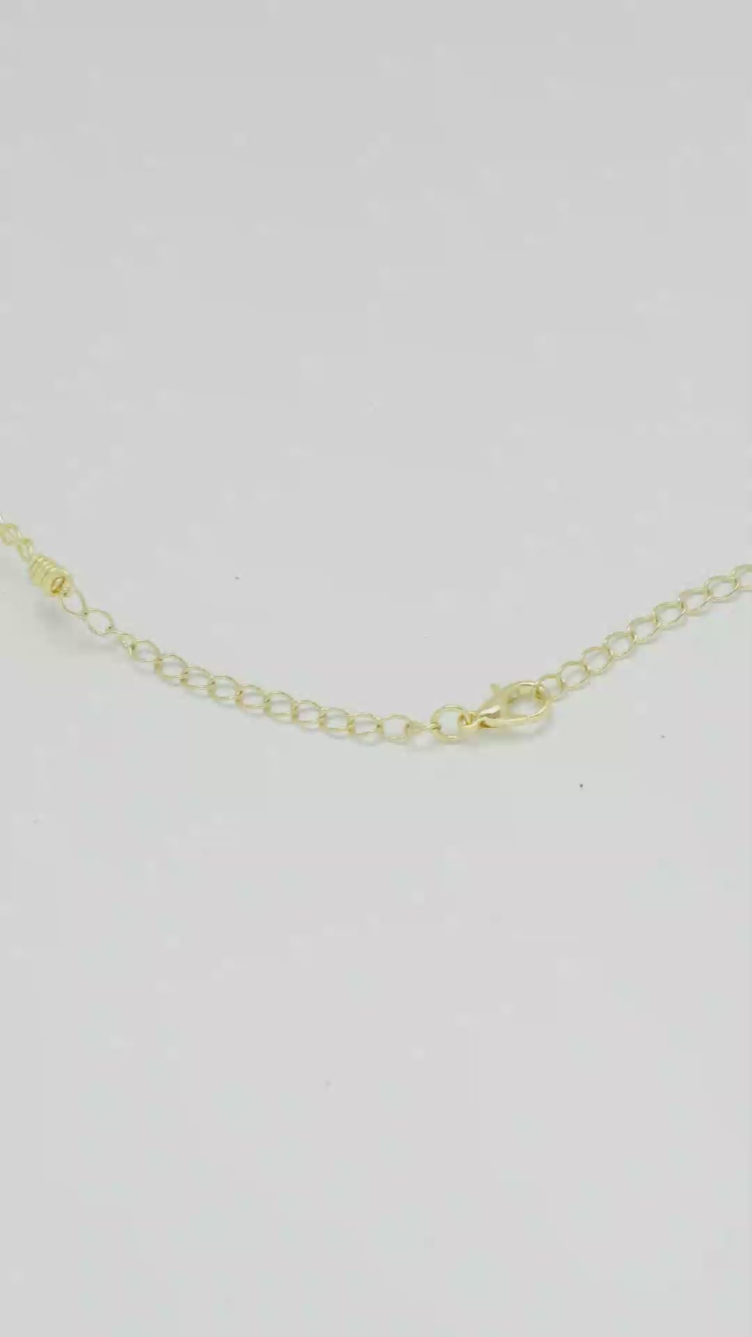 Collar Gargantilla Neria con Perla Dorado Para Mujer