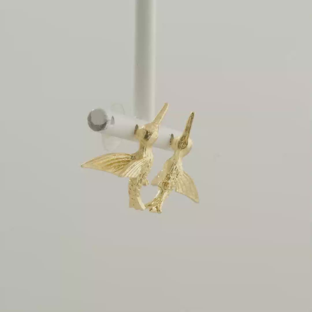 Aretes Topo Encuentro Dorado