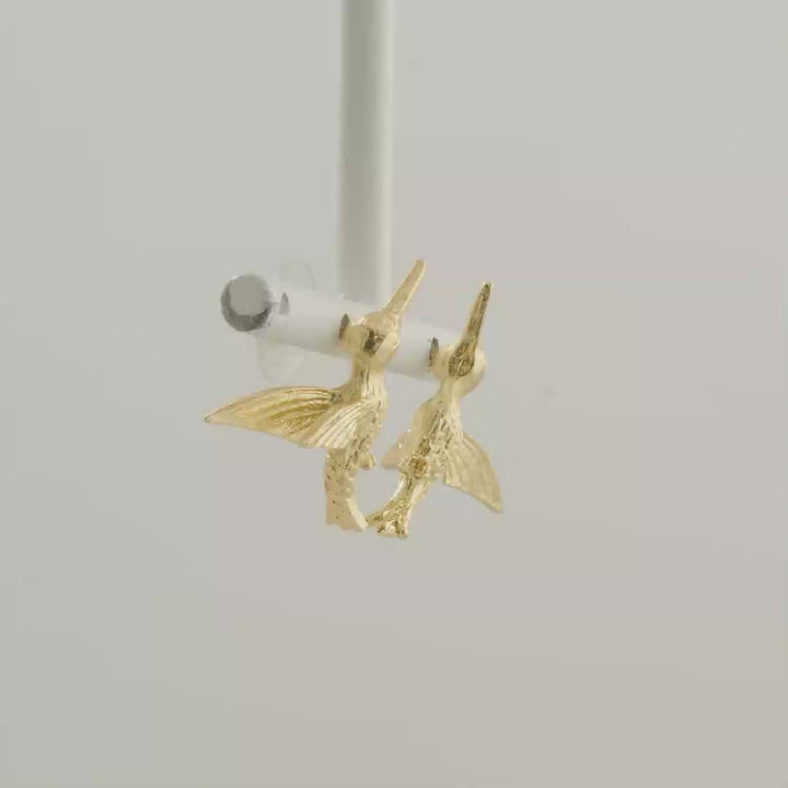 Aretes Topo Encuentro Dorado